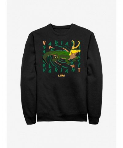 Marvel Loki Alligator Loki Deviance Crew Sweatshirt $13.87 Sweatshirts