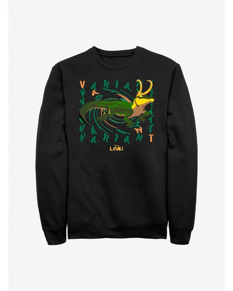 Marvel Loki Alligator Loki Deviance Crew Sweatshirt $13.87 Sweatshirts