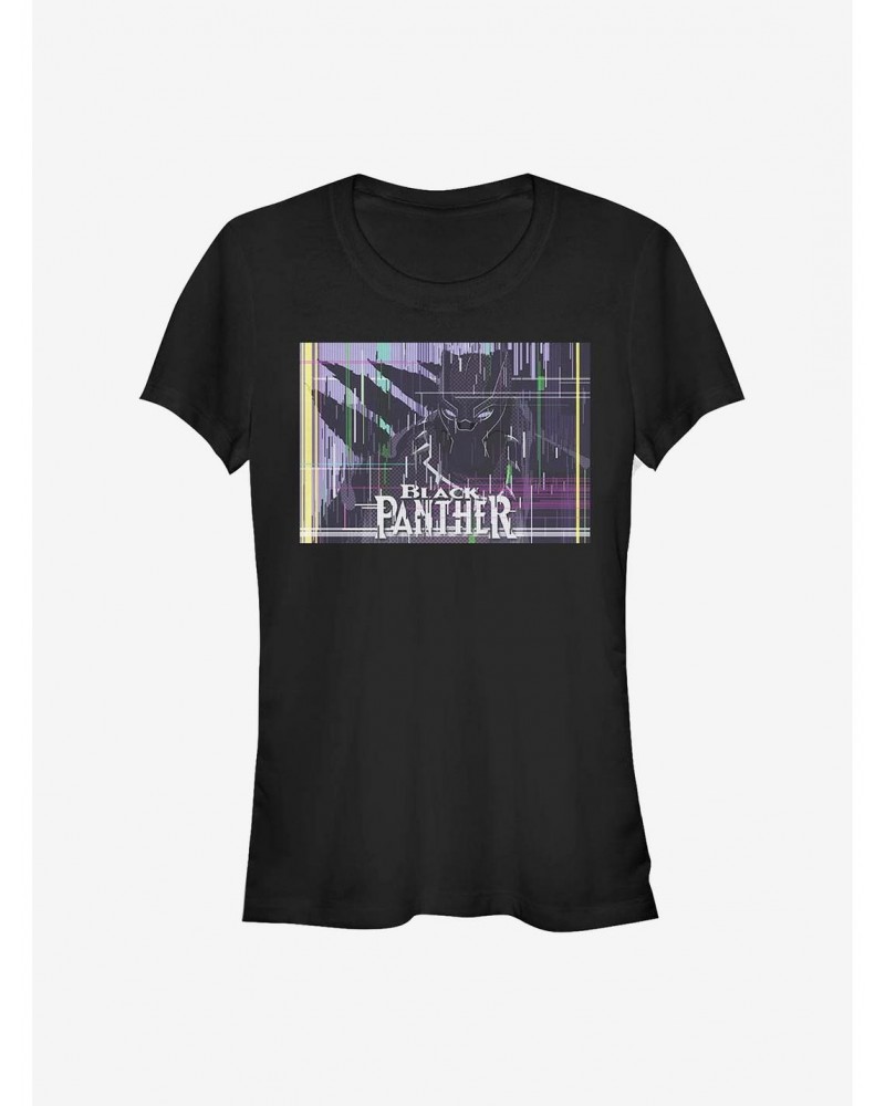 Marvel Black Panther Glitching Girls T-Shirt $8.57 T-Shirts