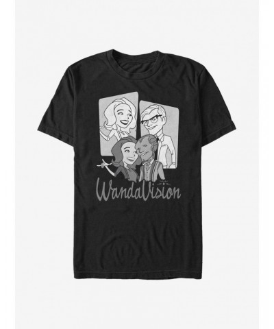 Extra Soft Marvel WandaVision Character Panels T-Shirt $9.25 T-Shirts