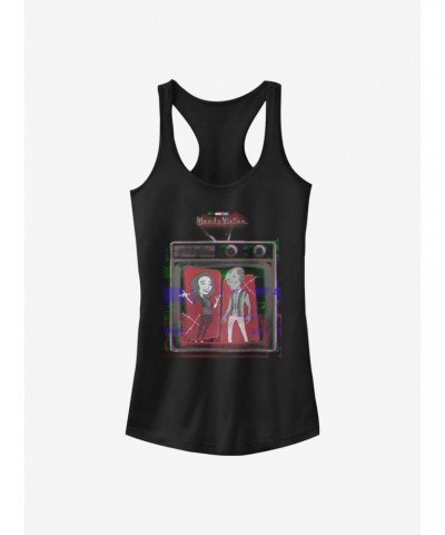 Marvel WandaVision Retro Television Girls Tank $7.57 Tanks