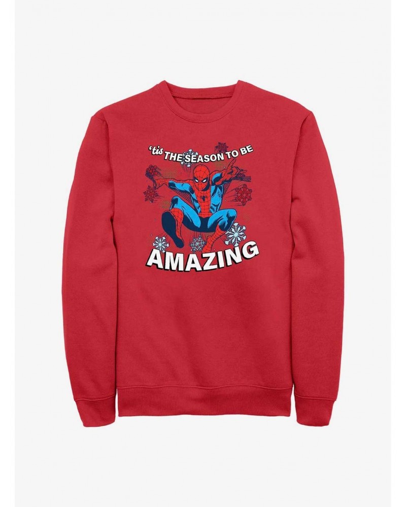 Marvel Holiday Spider-Man Sweatshirt $12.40 Sweatshirts