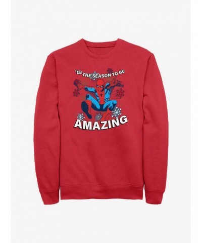 Marvel Holiday Spider-Man Sweatshirt $12.40 Sweatshirts