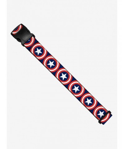 Marvel Captain America Shield Repeat Navy Luggage Strap $8.78 Luggage Strap