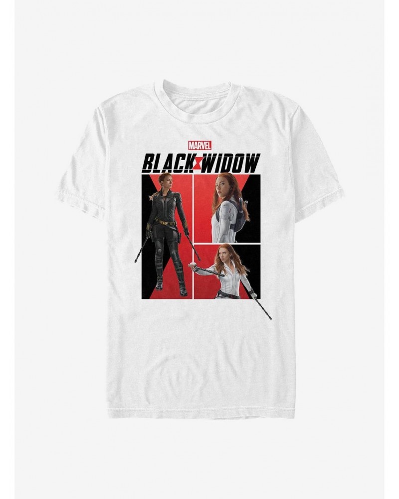 Marvel Black Widow Panels T-Shirt $6.12 T-Shirts