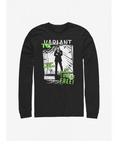 Marvel Loki TVA Displacement Long-Sleeve T-Shirt $12.90 T-Shirts