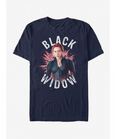 Marvel Avengers Endgame Black Widow Burst T-Shirt $5.93 T-Shirts