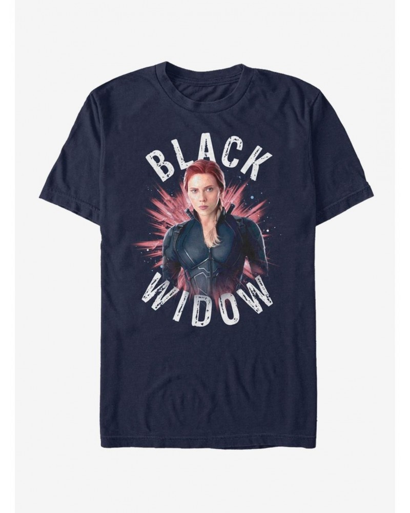 Marvel Avengers Endgame Black Widow Burst T-Shirt $5.93 T-Shirts