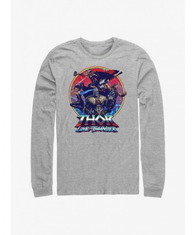 Marvel Thor: Love And Thunder Group Emblem Long Sleeve T-Shirt $12.90 T-Shirts