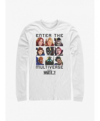 Marvel What If...? Enter The Multiverse Long-Sleeve T-Shirt $11.84 T-Shirts