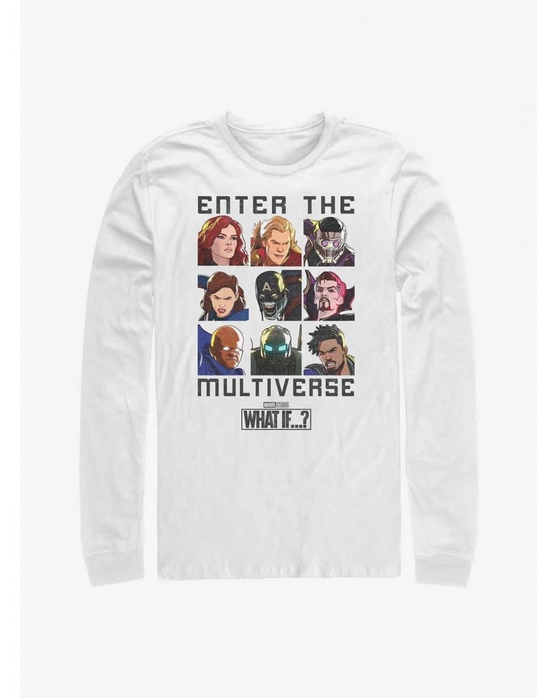 Marvel What If...? Enter The Multiverse Long-Sleeve T-Shirt $11.84 T-Shirts