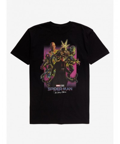 Marvel Spider-Man: No Way Home Villains Collage T-Shirt $8.47 T-Shirts