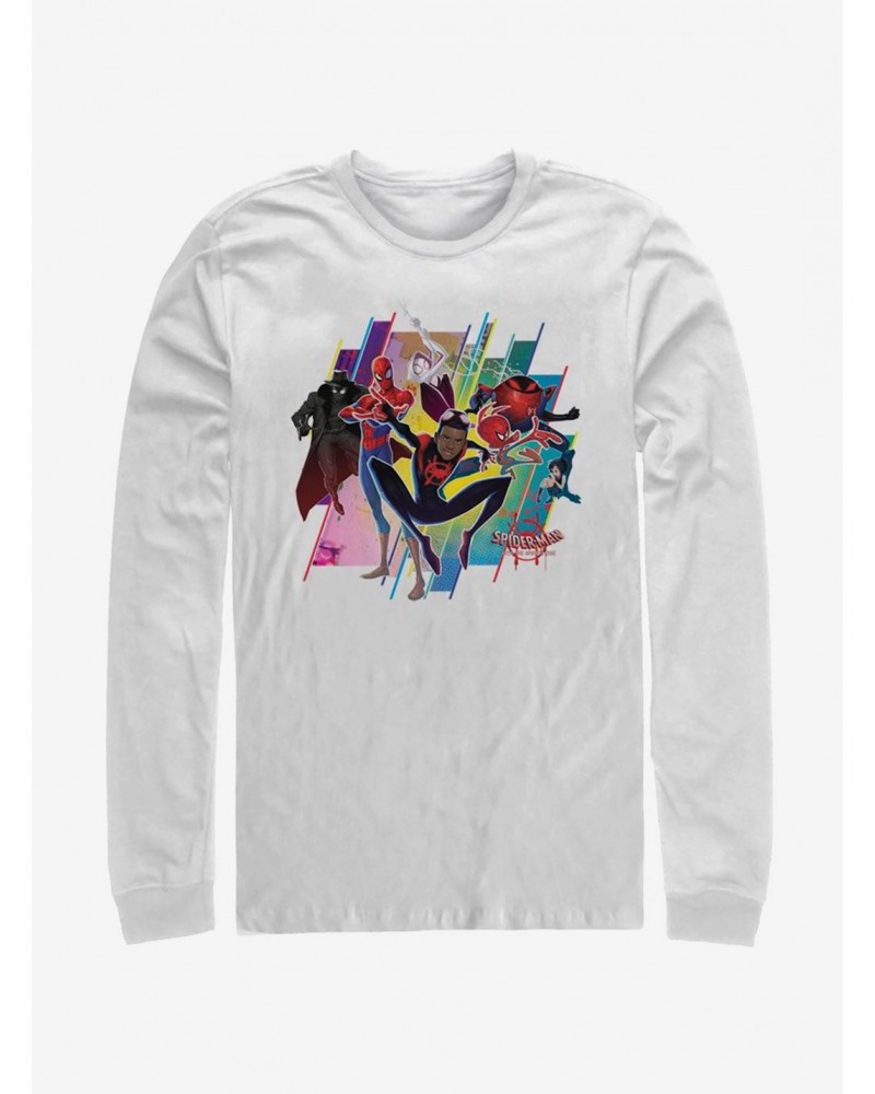 Marvel Spider-Man Spider-Verse Group Long-Sleeve T-Shirt $13.16 T-Shirts