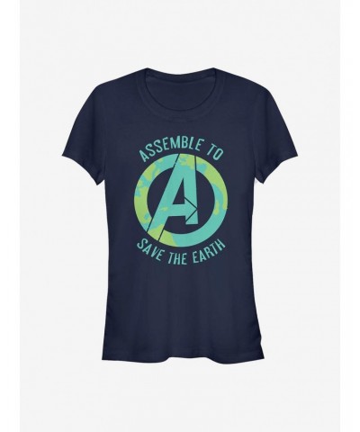 Marvel Avengers Assembling To Save Girls T-Shirt $7.17 T-Shirts