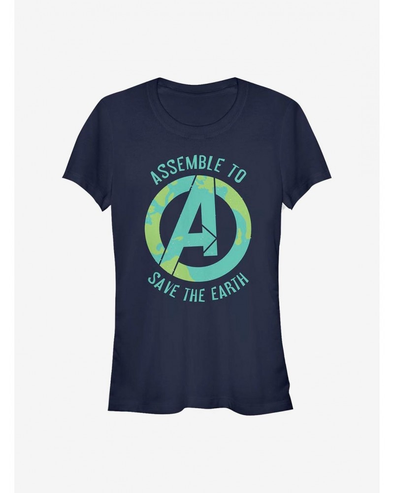 Marvel Avengers Assembling To Save Girls T-Shirt $7.17 T-Shirts