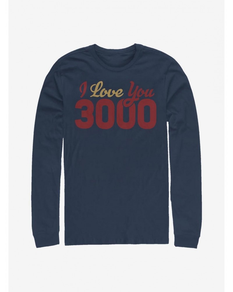 Marvel Avengers I Love You 3000 Loves Long-Sleeve T-Shirt $12.90 T-Shirts