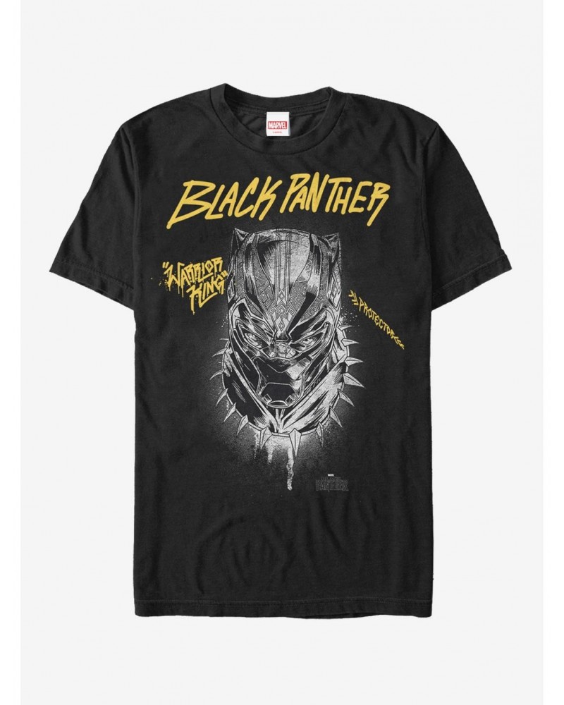 Marvel Black Panther 2018 Protector T-Shirt $9.37 T-Shirts