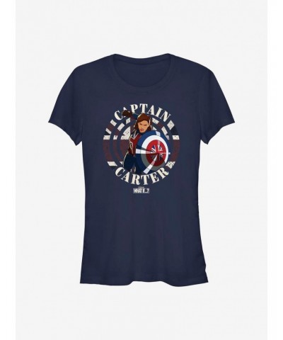 Marvel What If...? Carter Stamp Girls T-Shirt $8.96 T-Shirts