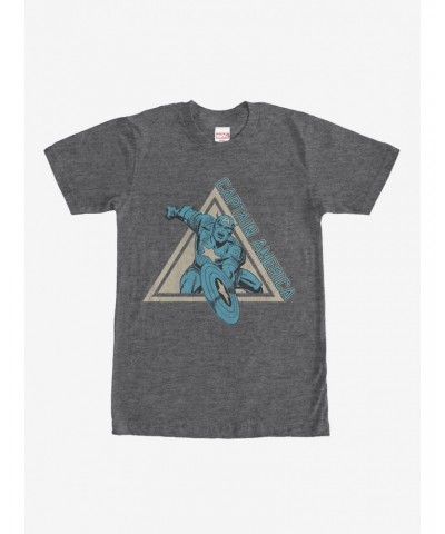 Marvel Triangle Captain America T-Shirt $7.65 T-Shirts