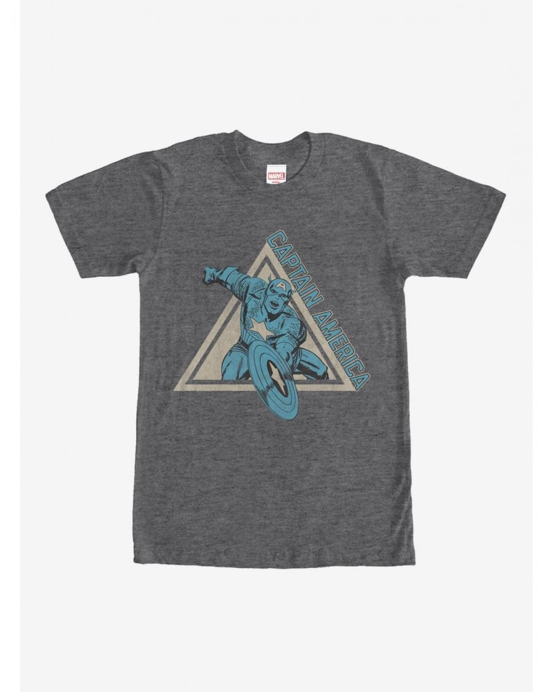 Marvel Triangle Captain America T-Shirt $7.65 T-Shirts