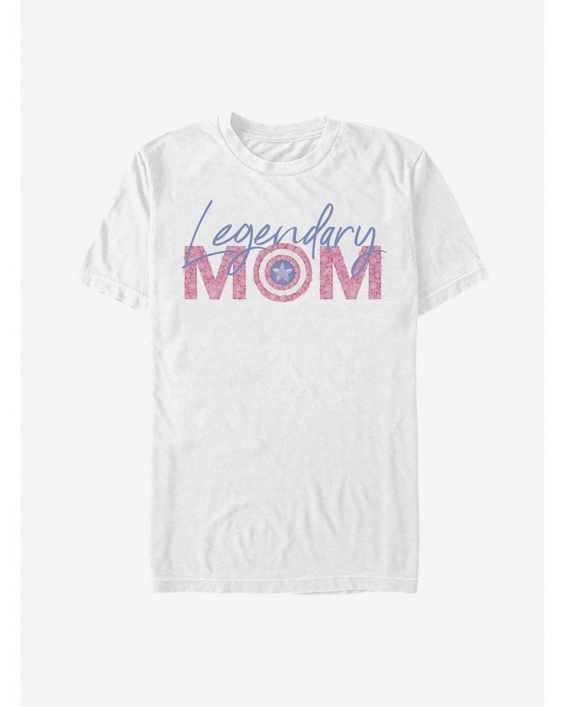 Marvel Captain America Legendary Mom Flowers T-Shirt $8.60 T-Shirts