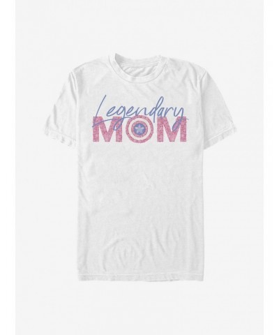 Marvel Captain America Legendary Mom Flowers T-Shirt $8.60 T-Shirts