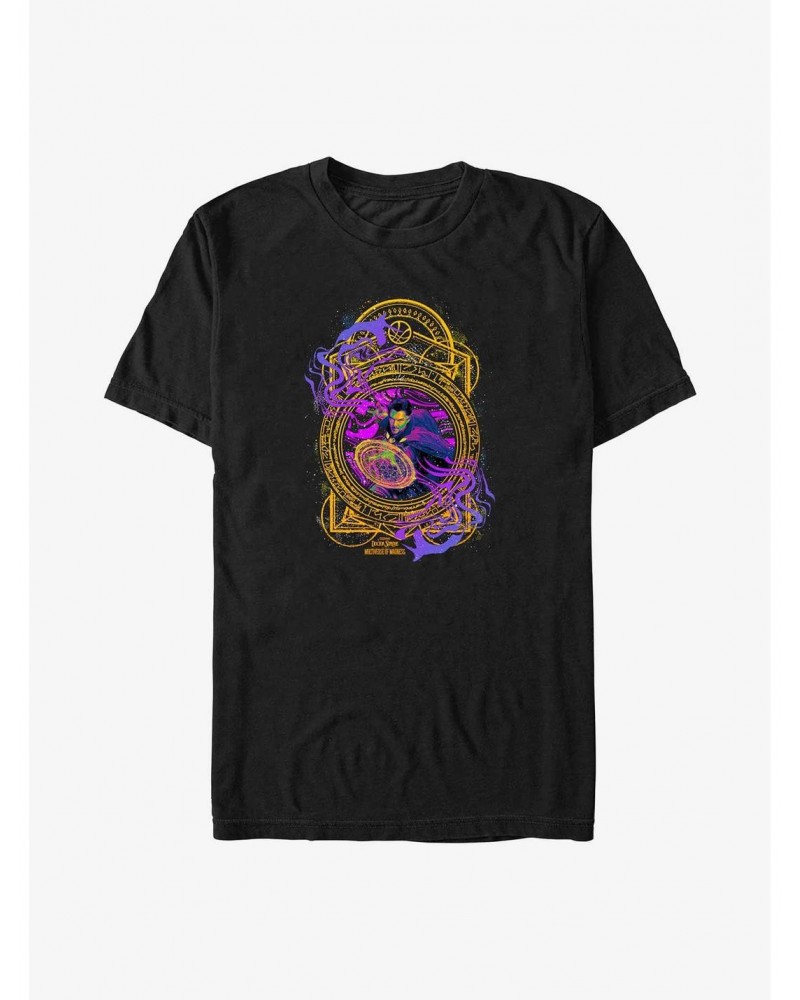 Marvel Doctor Strange in the Multiverse of Madness Neon Time Bender Big & Tall T-Shirt $11.72 T-Shirts