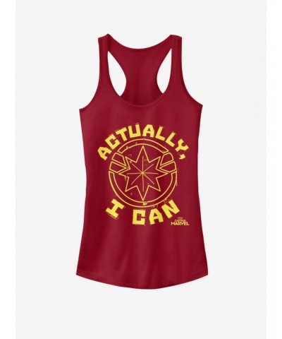 Marvel Captain Marvel Strong Female Girls Tank $5.98 Tanks