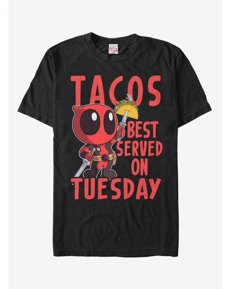 Marvel Deadpool Taco Tuesday T-Shirt $6.69 T-Shirts