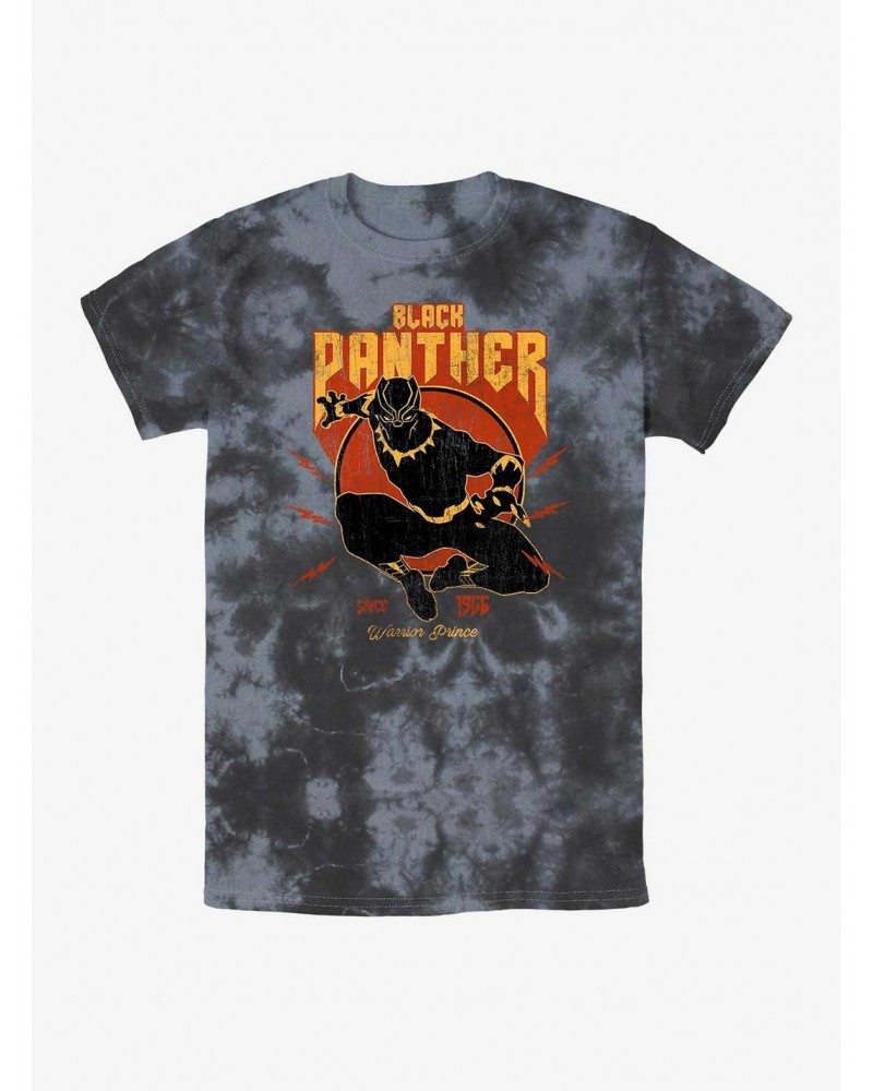 Marvel Black Panther Warrior Prince Tie-Dye T-Shirt $7.25 T-Shirts