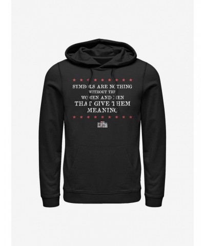 Marvel The Falcon And The Winter Soldier Symbols Are Nothing Hoodie $12.21 Hoodies