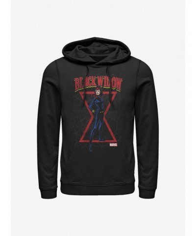 Marvel Black Widow Black Web Hoodie $10.78 Hoodies