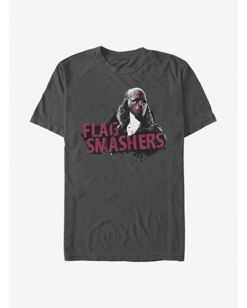 Marvel The Falcon And The Winter Soldier Flag Smashers T-Shirt $9.18 T-Shirts