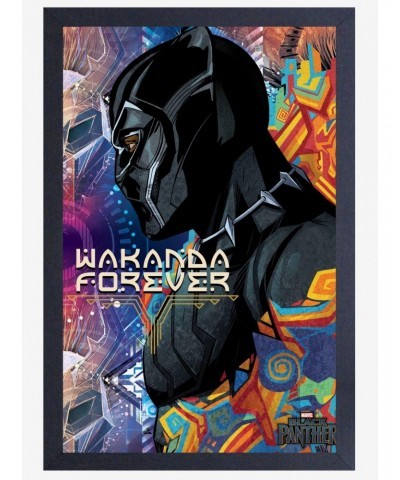 Marvel Black Panther Side Profile Framed Poster $10.71 Posters