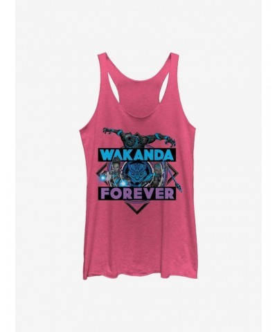 Marvel Black Panther Wakanda Crosshatch Girls Tank $7.87 Tanks