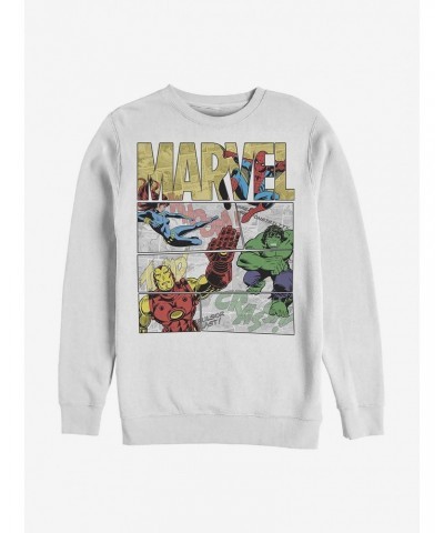 Marvel Avengers Hero Panels Crew Sweatshirt $12.99 Sweatshirts