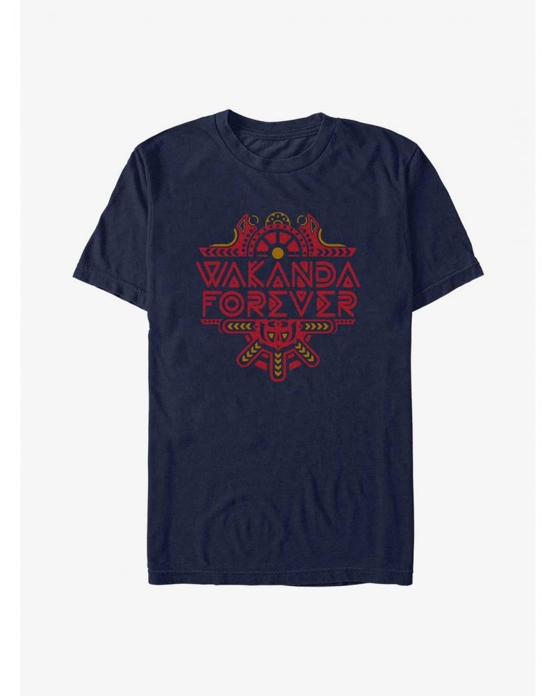 Marvel Black Panther: Wakanda Forever Intricate Logo T-Shirt $8.99 T-Shirts