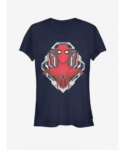 Marvel Spider-Man Far From Home Spider Tech Badge Girls T-Shirt $6.18 T-Shirts