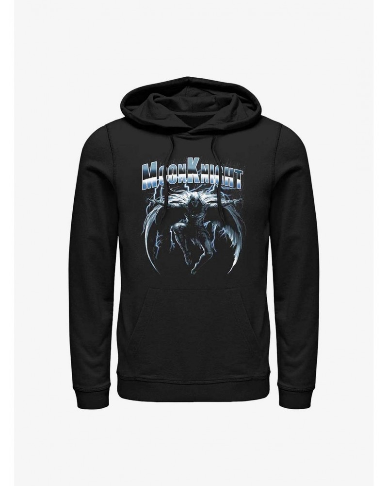 Marvel Moon Knight Dark Rain Hoodie $14.73 Hoodies