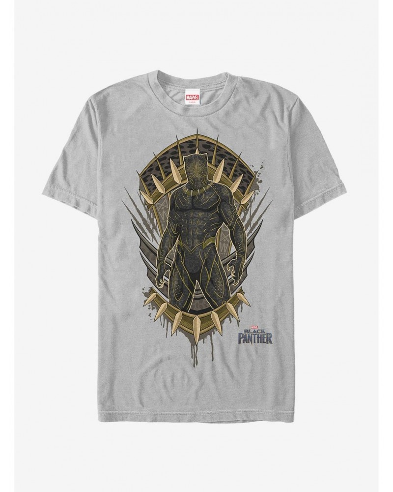 Marvel Black Panther 2018 Claw Crest T-Shirt $8.99 T-Shirts