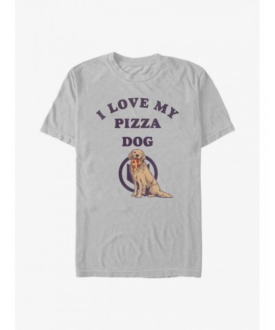 Marvel Hawkeye Love Pizza Dog T-Shirt $9.56 T-Shirts