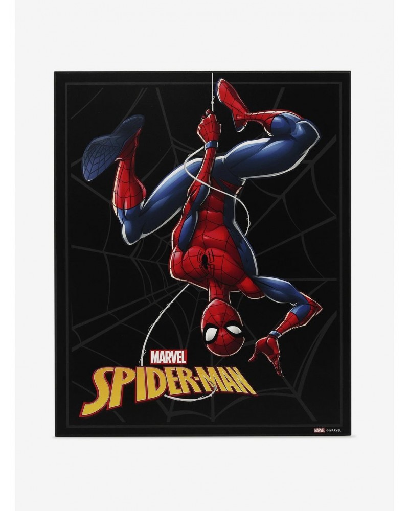 Marvel Spider-Man Hanging Upside-Down Wood Wall Decor $14.76 Décor