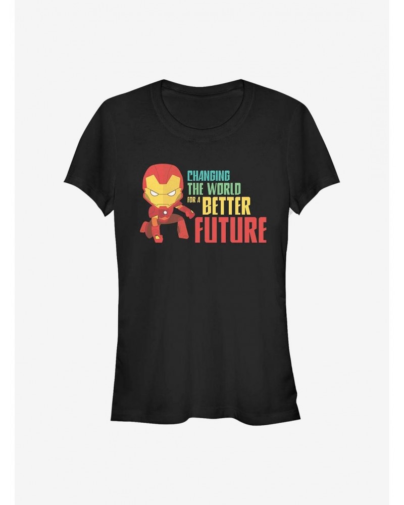 Marvel Iron Man Better Future Girls T-Shirt $9.76 T-Shirts