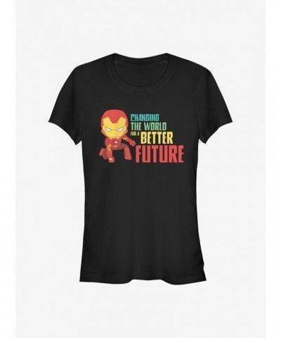 Marvel Iron Man Better Future Girls T-Shirt $9.76 T-Shirts