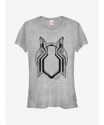 Marvel Spider-Man Homecoming Grayscale Logo Girls T-Shirt $5.98 T-Shirts