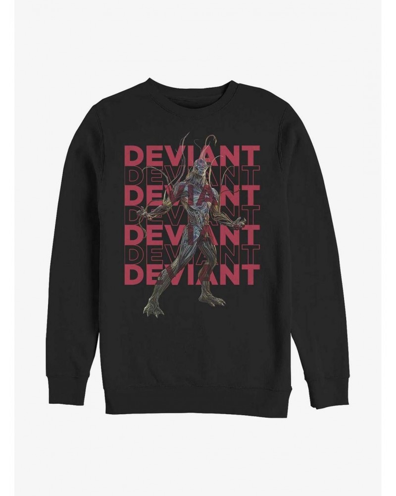 Marvel Eternals Deviant Kro Repeating Crew Sweatshirt $14.76 Sweatshirts